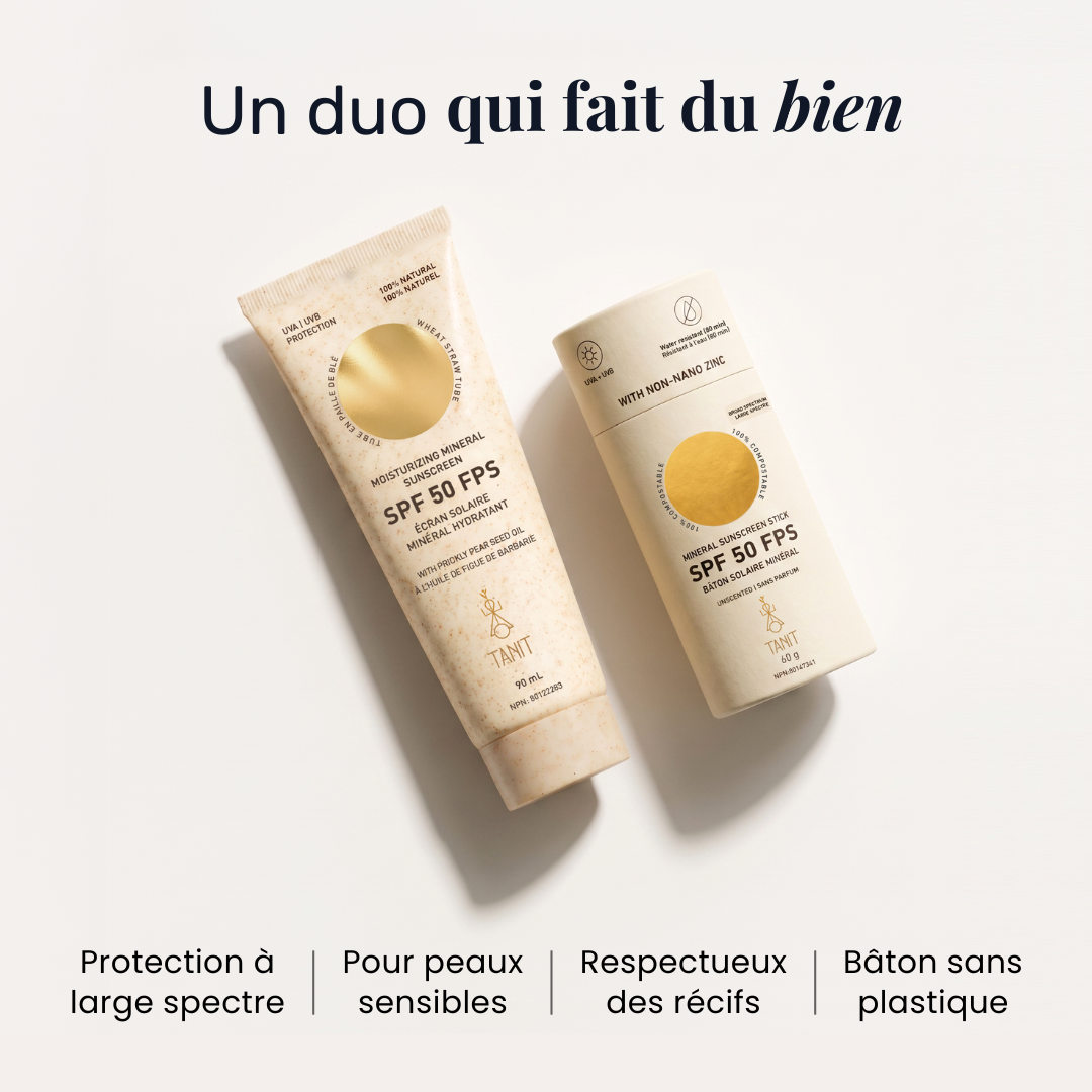 Duo écran solaire + bâton solaire