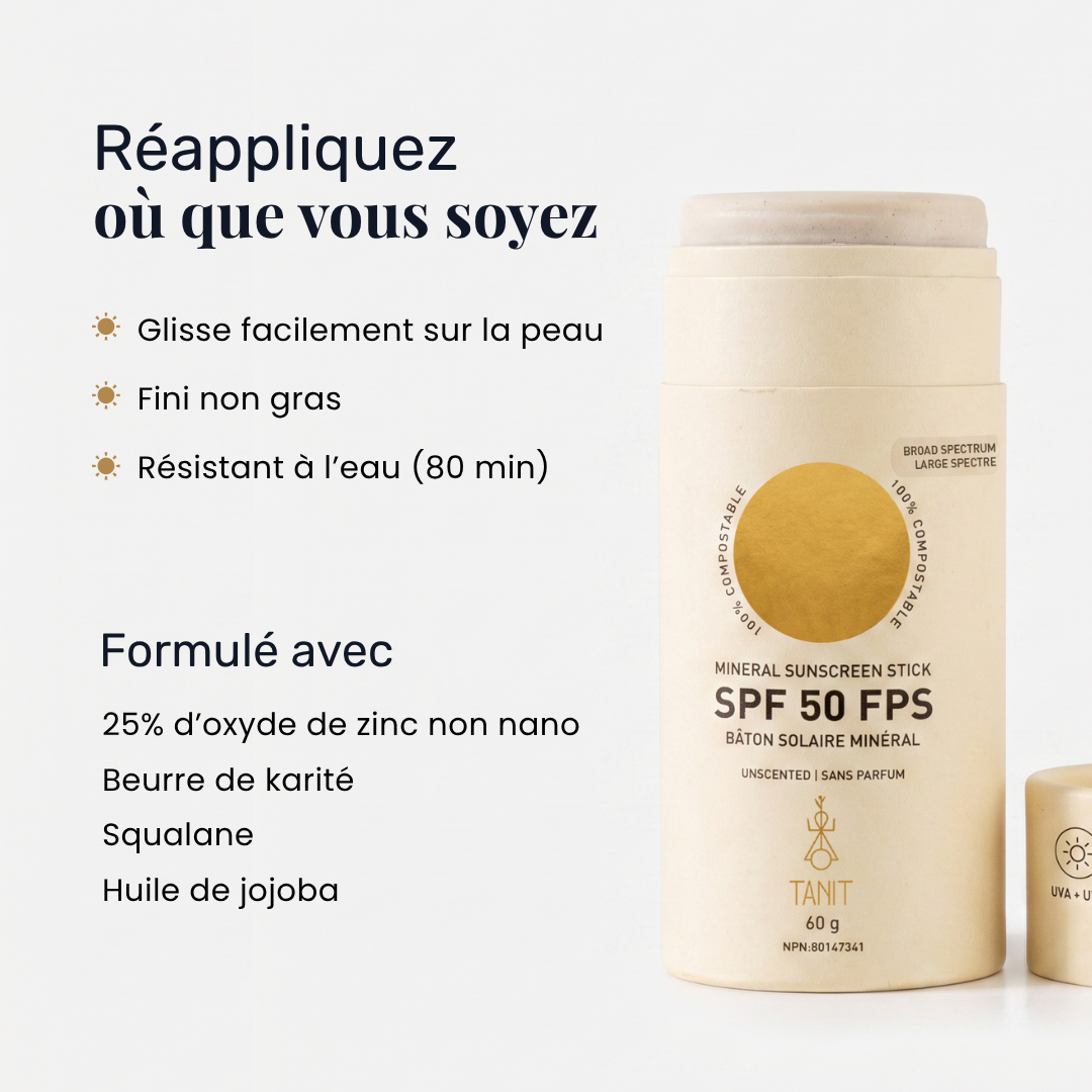 Duo écran solaire + bâton solaire