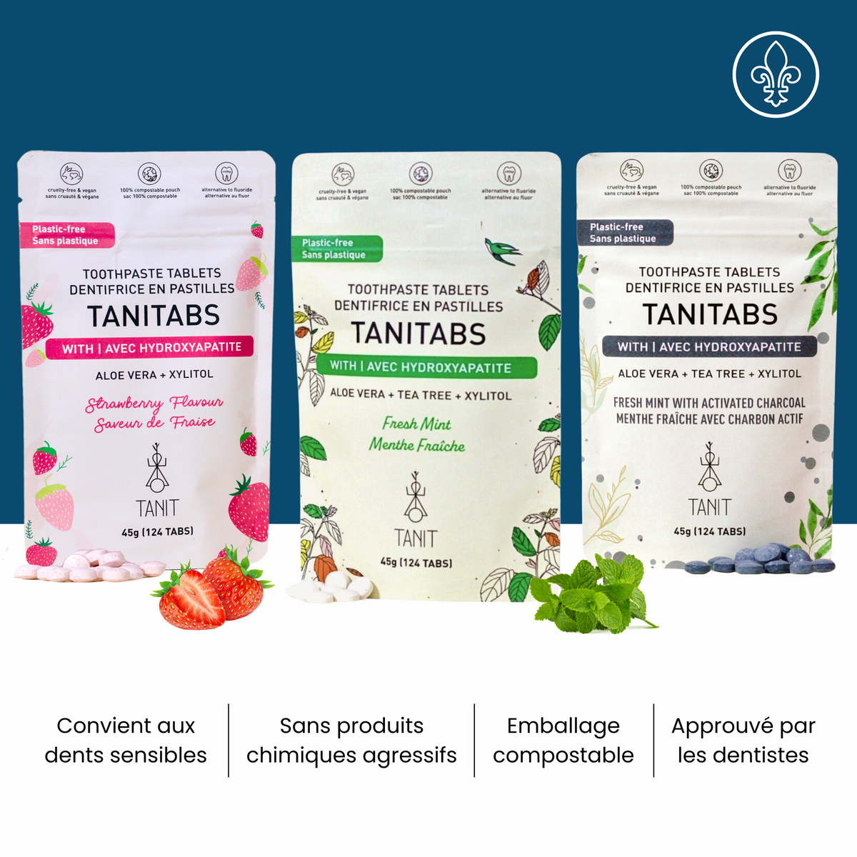 Dentifrice en pastilles - Menthe fraîche