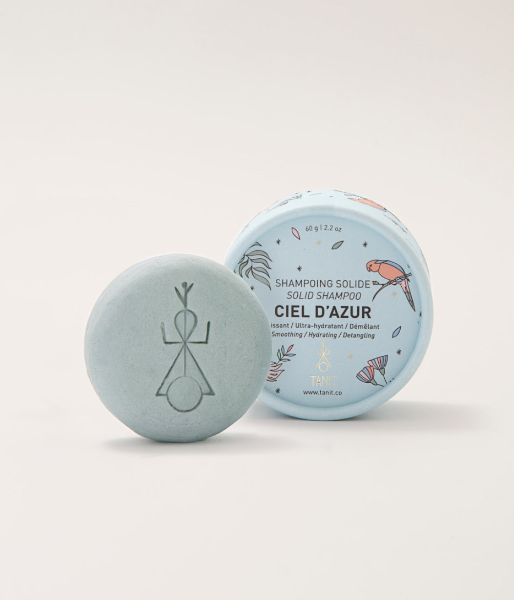 Shampoing en barre CIEL D'AZUR - Cheveux secs et abîmés