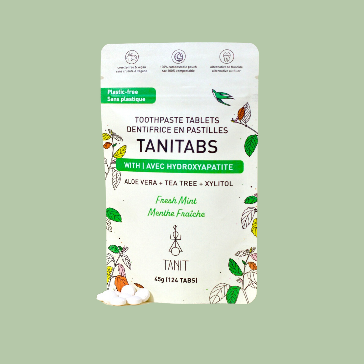 Dentifrice en pastilles - Menthe fraîche (2 mois)