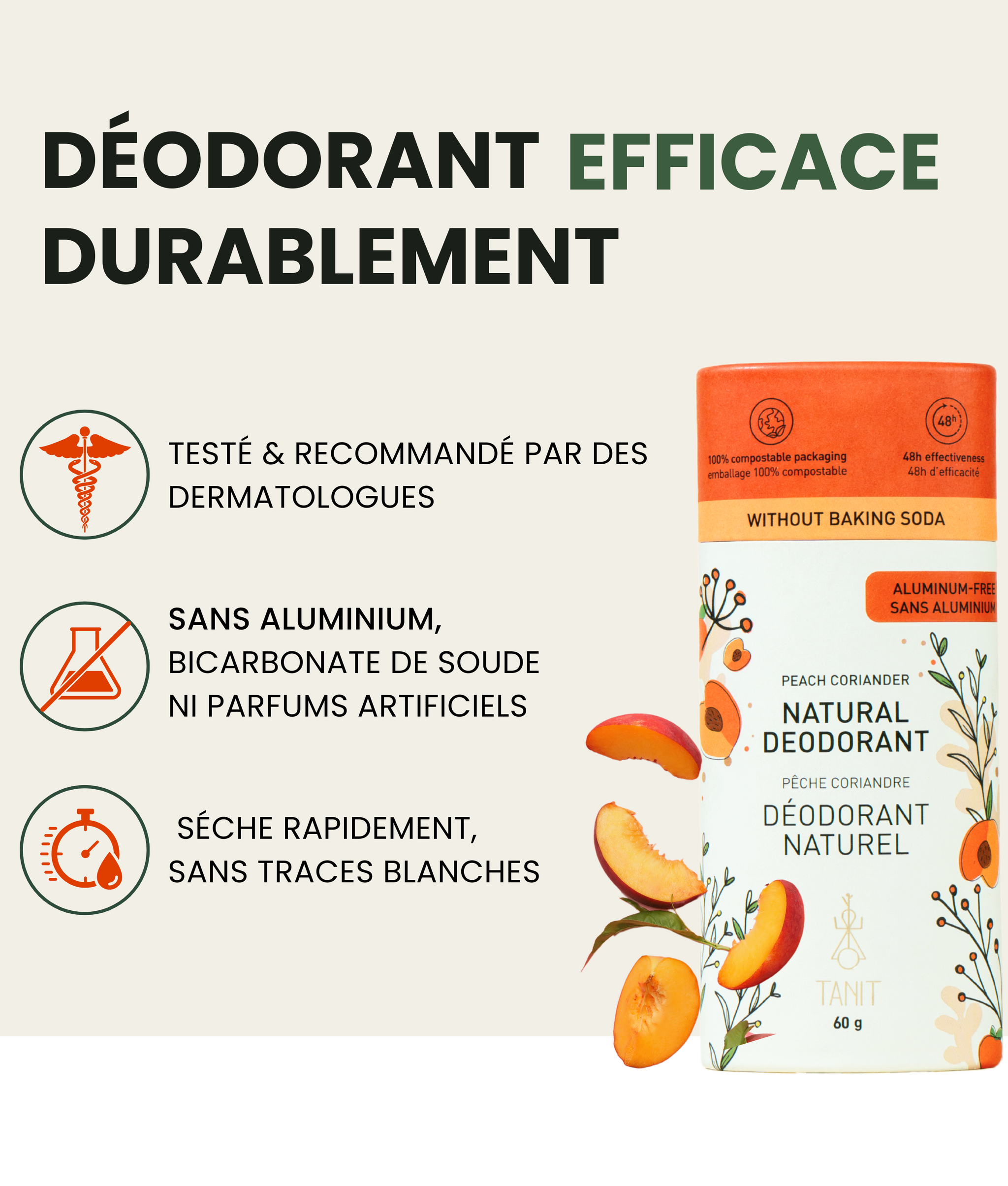 Déodorant solide naturel