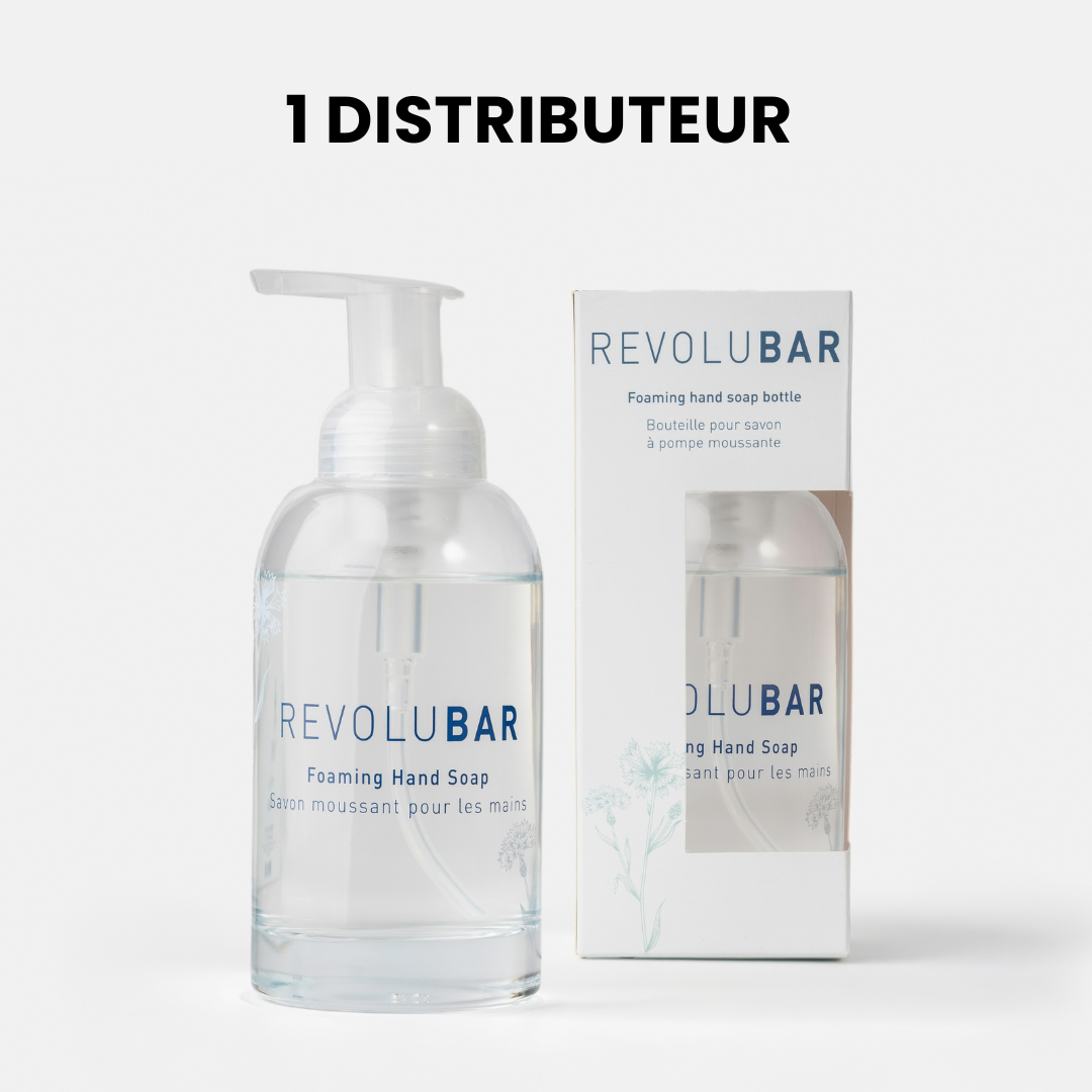 L'ensemble de départ savon moussant