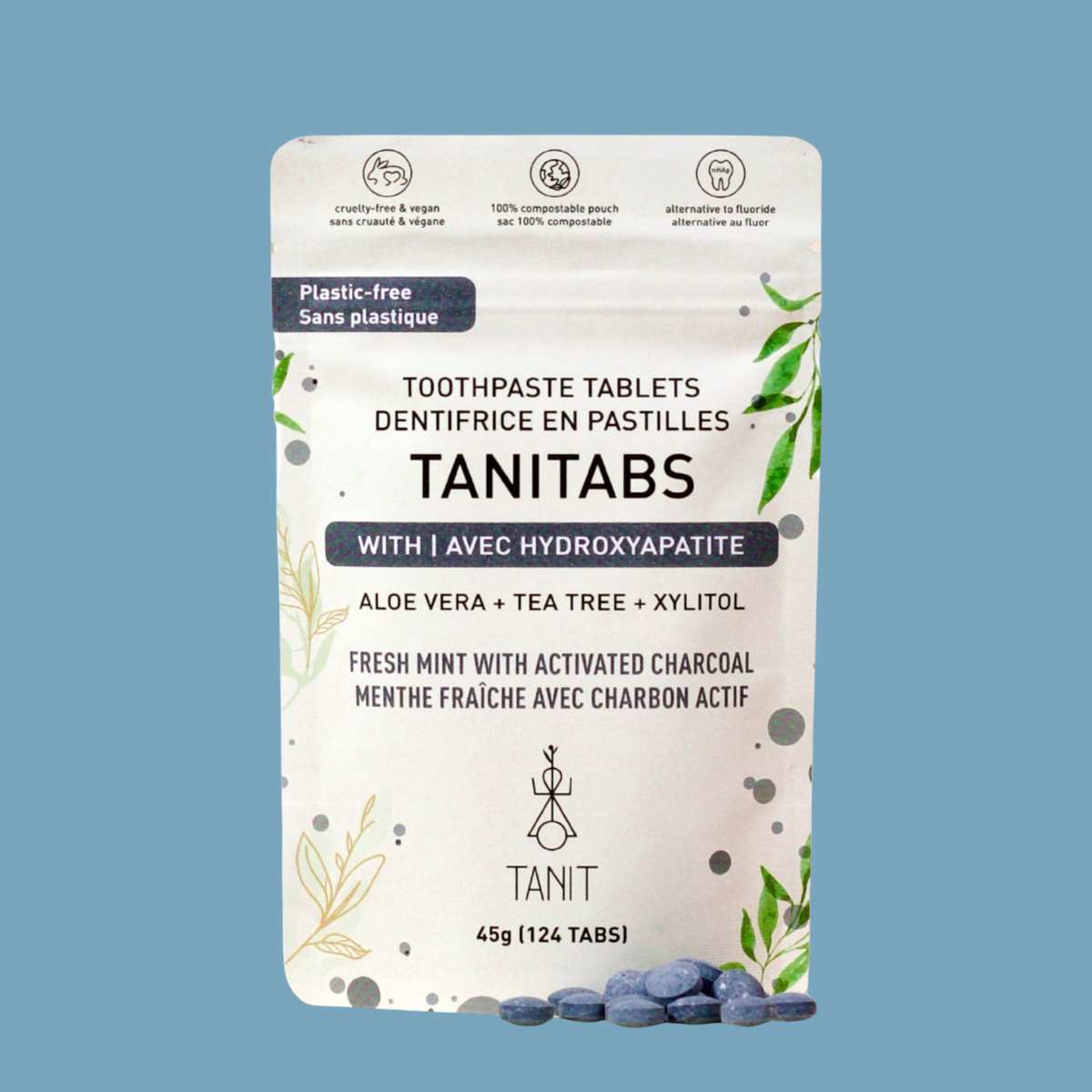 Dentifrice en pastilles - Menthe Charbon (PROMO)