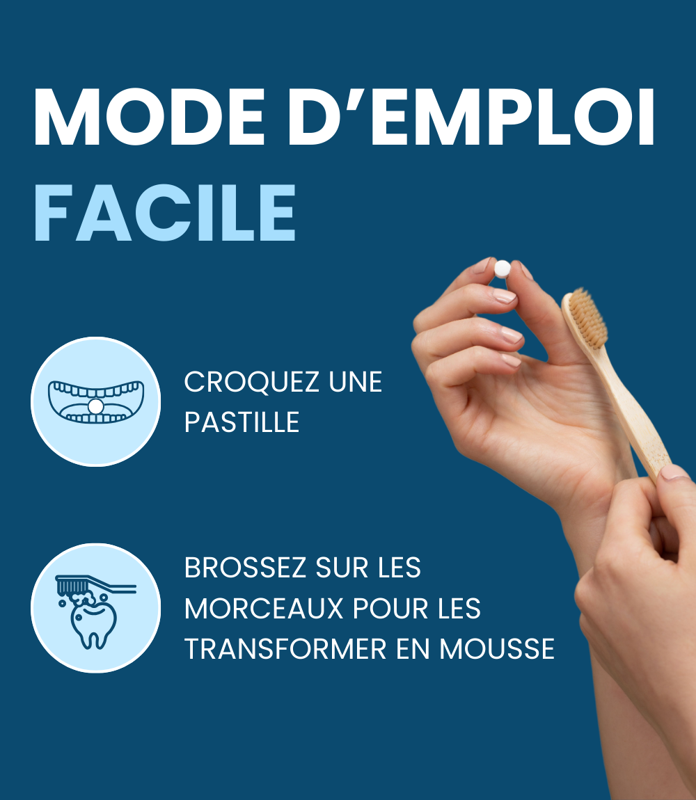 Dentifrice en pastilles