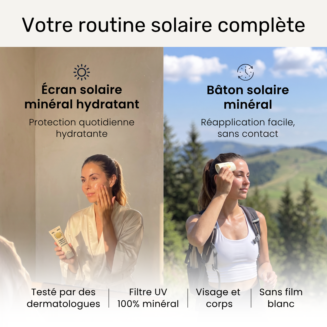 Duo écran solaire + bâton solaire