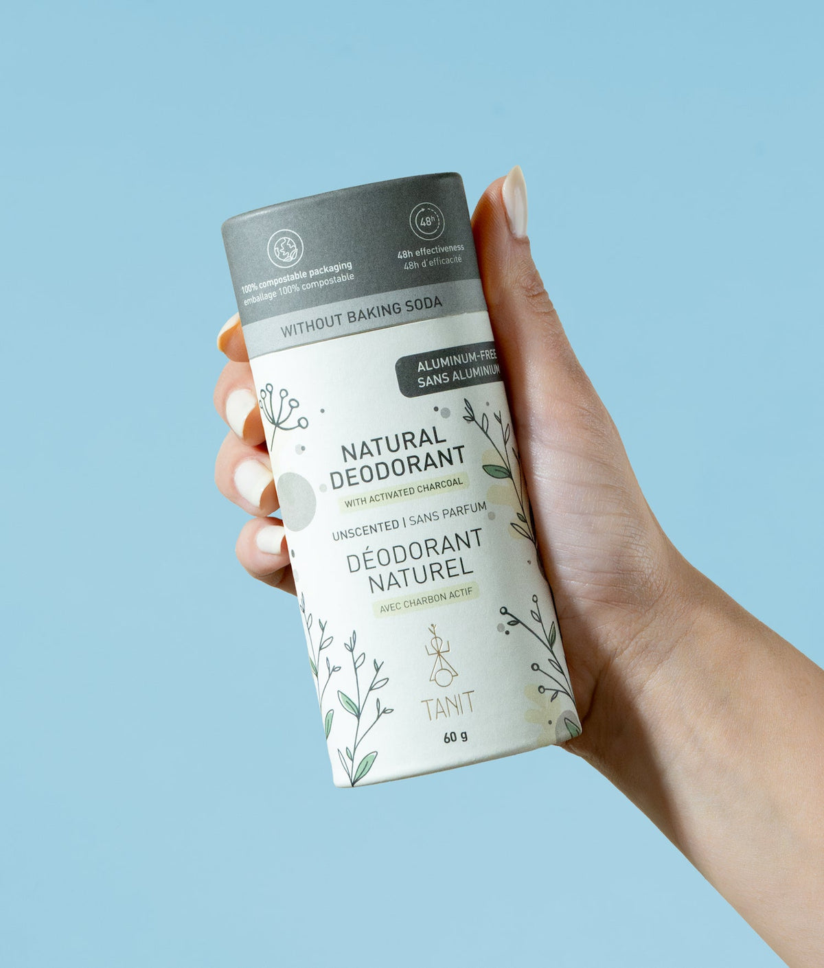 Déodorant solide naturel Sans parfum + Charbon