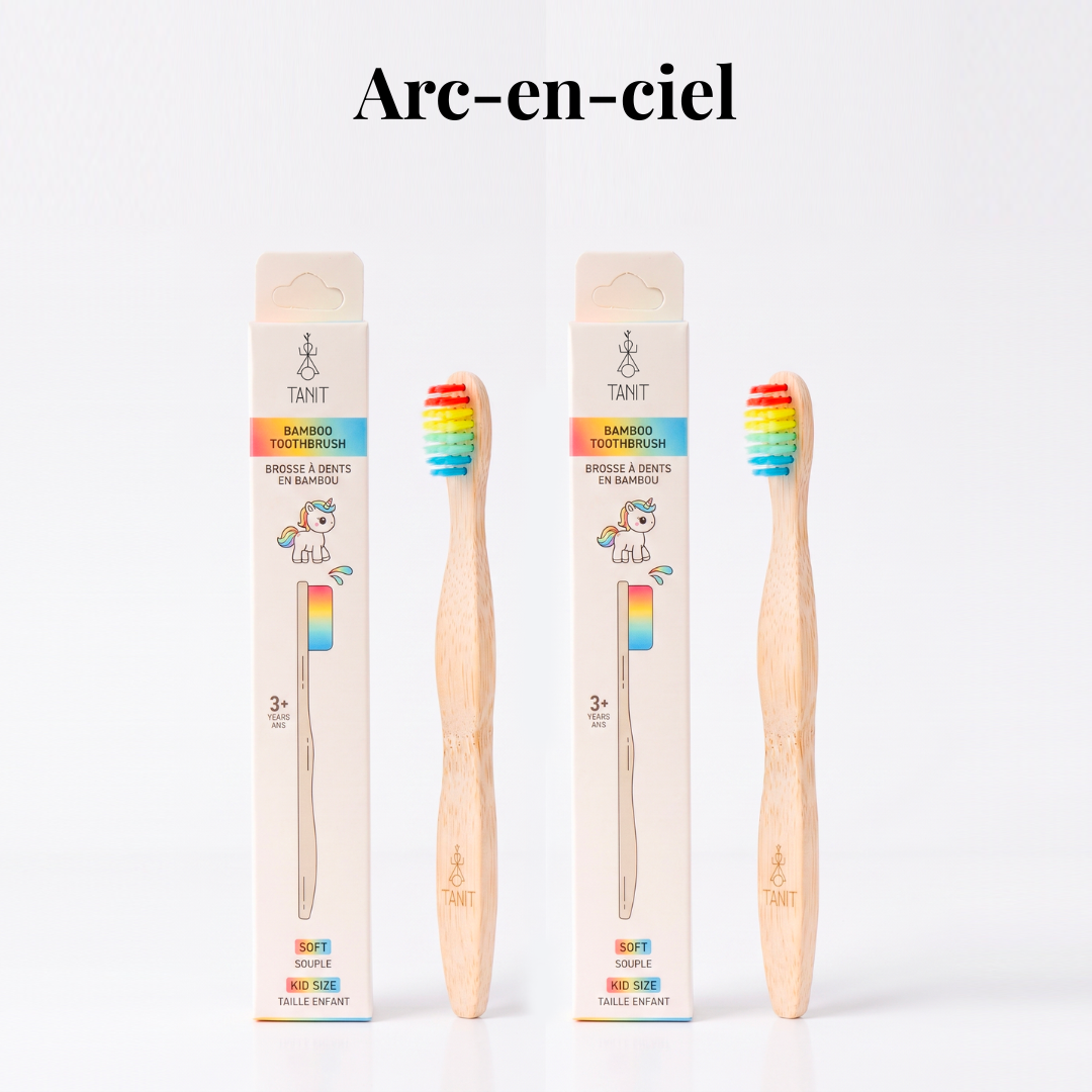 Brosses à dents souples en bambou pour enfants – 2