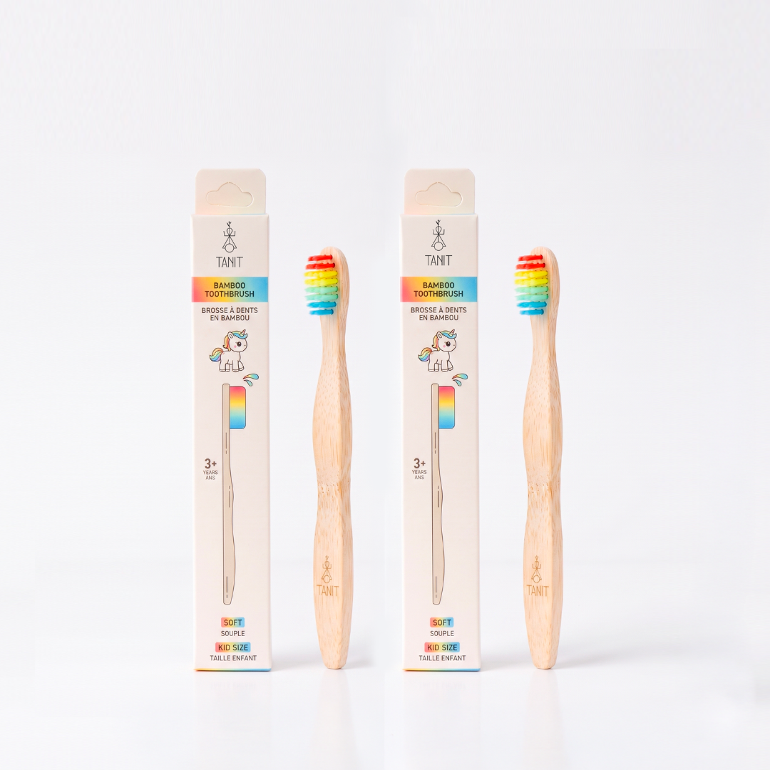 Brosses à dents souples en bambou pour enfants – 2