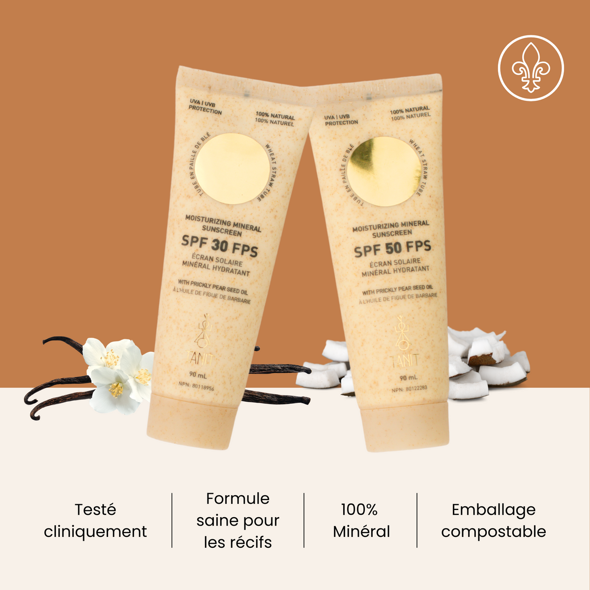 Écran solaire minéral hydratant (FPS 30/50)