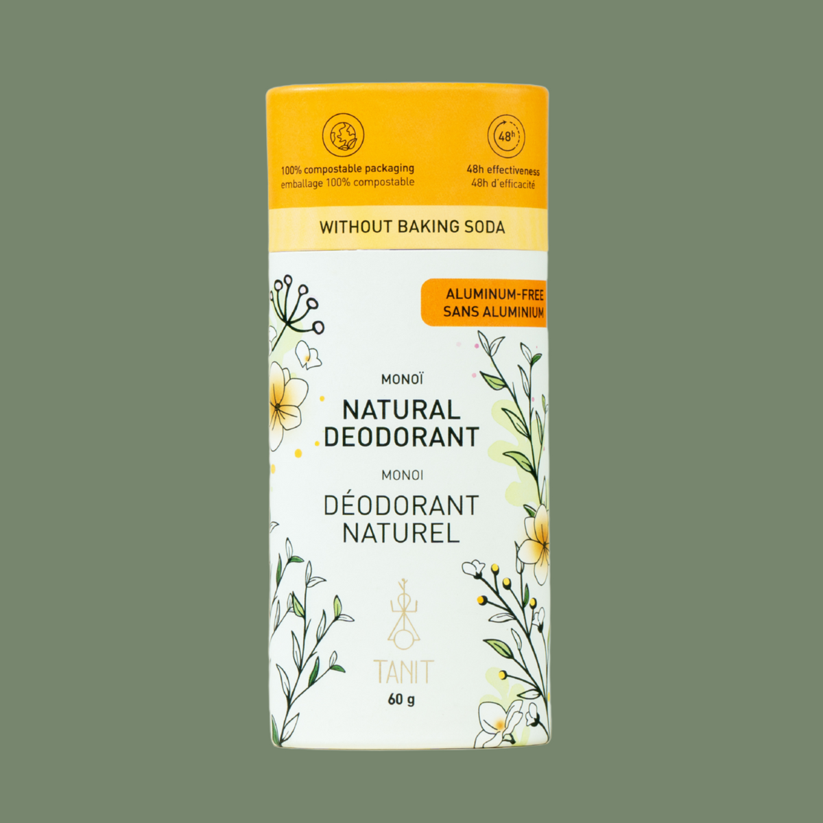 Déodorant solide naturel Monoï