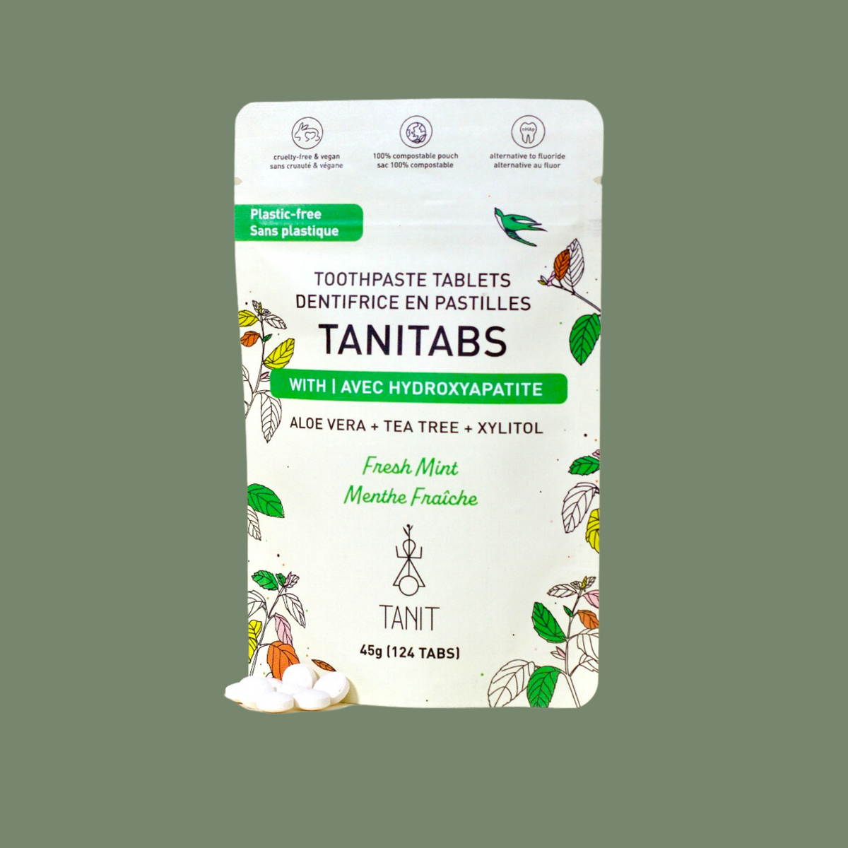 Dentifrice en pastilles - Menthe fraîche (2 mois)