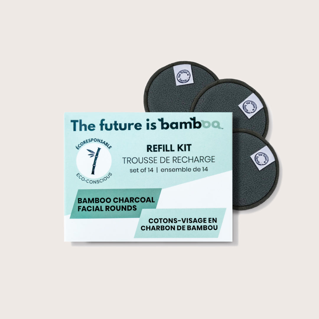 Cotons-visage en charbon de bambou