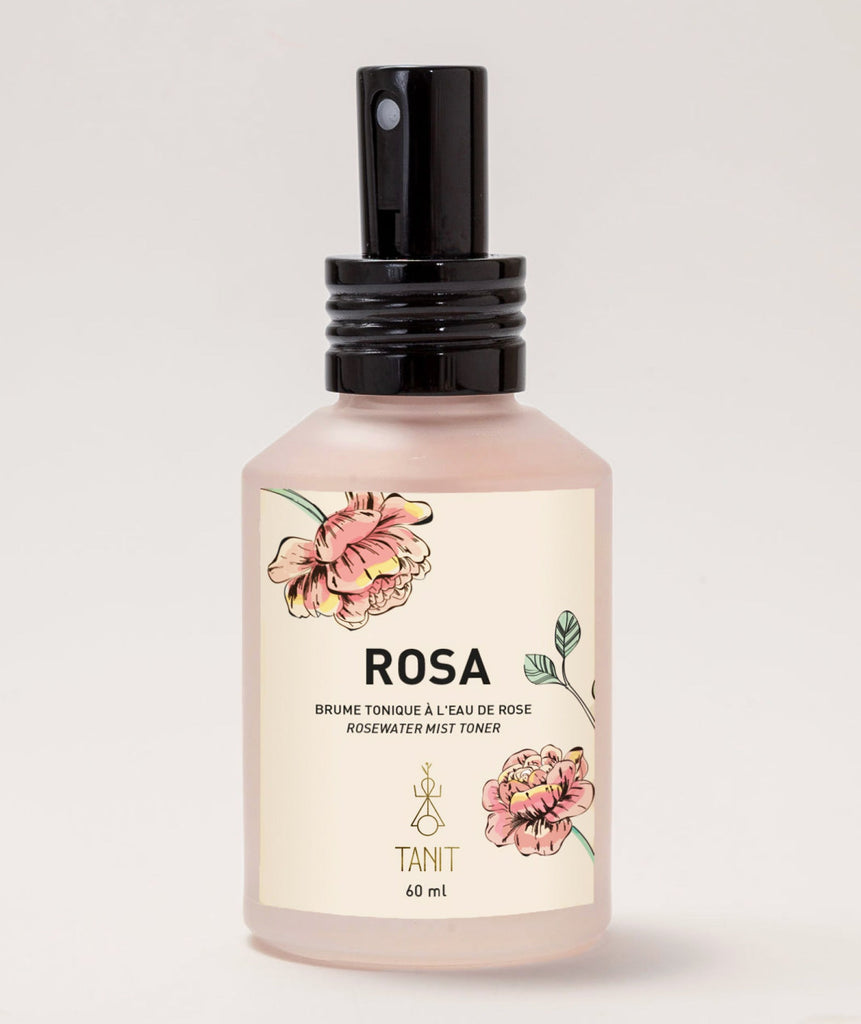 Brume tonique hydratante à l'eau de rose